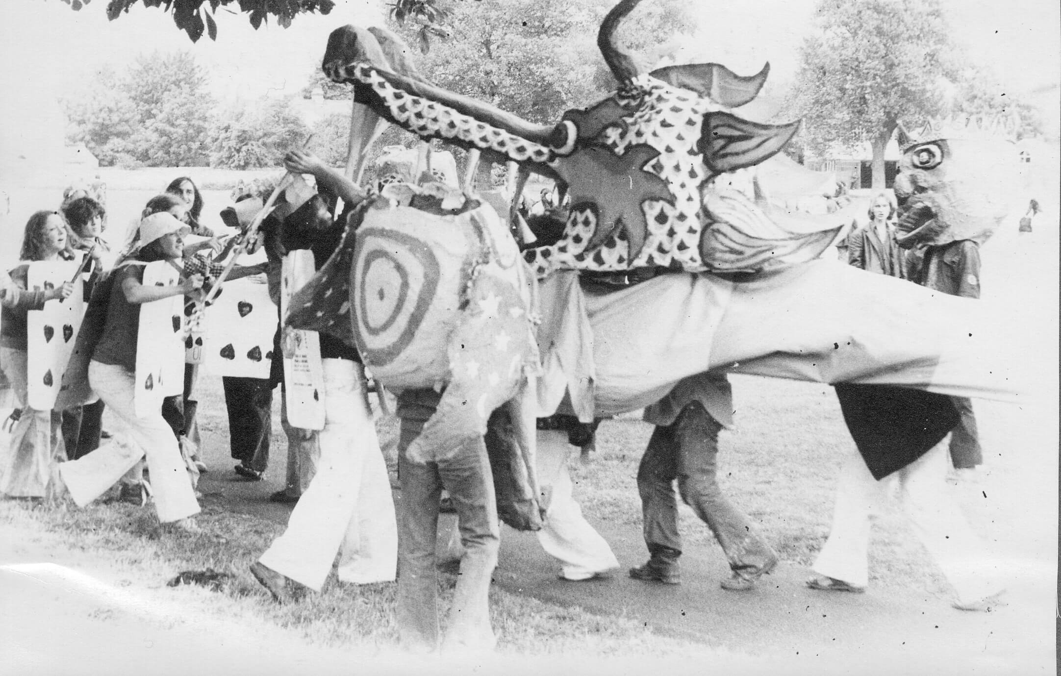 Historic Strawberry Fair scene — archive photograph